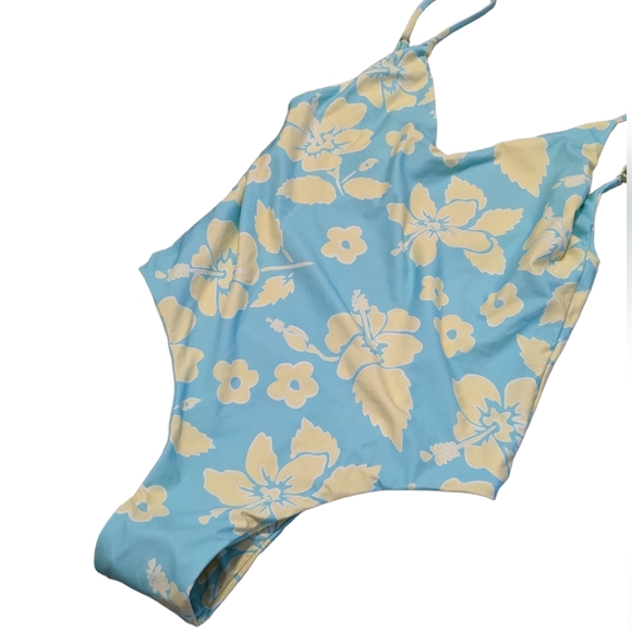 Sunbleached Swim Julianne One Piece Lanikai Hawaiian Floral  XL NWT - Picture 2 of 13